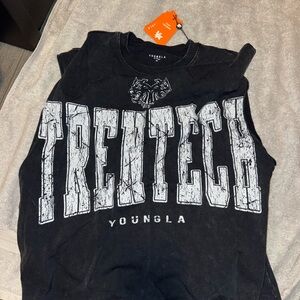 YoungLA Black and White Graphic Tank